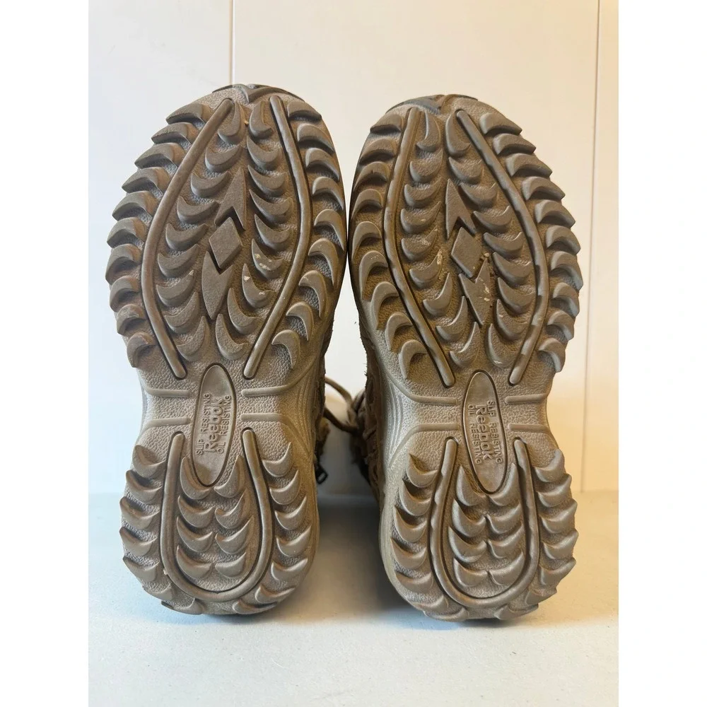 Reebok Work RB8850 Dauntless Tactical Side Zip Boots Coyote Tan Mens 4 Womens 6